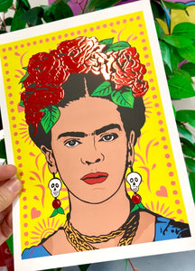 Frida A4 Foiled Art Print