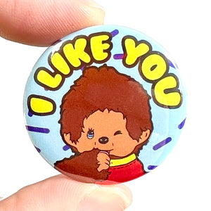 I Like You Button Pin Badge