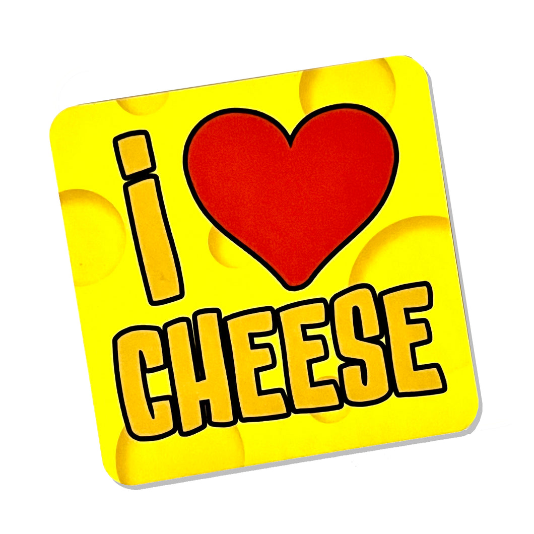 I ❤️ Cheese Inspired Drinks Coaster