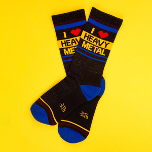 I ❤️ Heavy Metal Unisex Socks