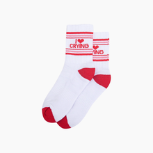 Load image into Gallery viewer, I ❤️ Crying Ribbed Sports Socks
