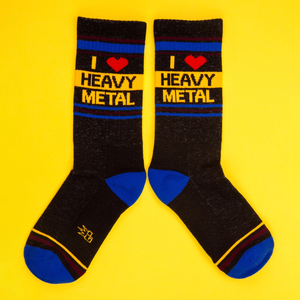 I ❤️ Heavy Metal Unisex Socks