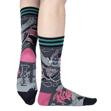 Load image into Gallery viewer, Punk Rock Pigeon Socks
