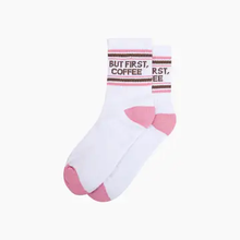Load image into Gallery viewer, But First, Coffee Ribbed Sports Socks
