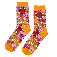 Load image into Gallery viewer, Retro Fruit &amp; Mushroom F*** Off Socks
