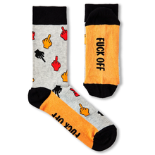 Load image into Gallery viewer, The Middle Finger F*** Off Rude Socks
