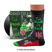 Load image into Gallery viewer, The Dead Kennedys Too Drunk To Fuck Socks
