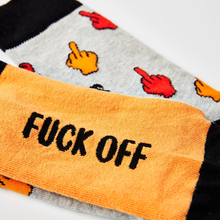 Load image into Gallery viewer, The Middle Finger F*** Off Rude Socks
