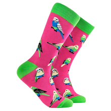 Load image into Gallery viewer, Budgie Wearing Budgie Smugglers Socks
