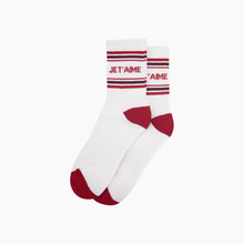 Load image into Gallery viewer, Je T'aime Ribbed Sports Socks
