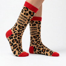 Load image into Gallery viewer, Feeling A Little Cunty Today Leopard Print Socks
