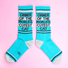 Load image into Gallery viewer, Owner Of The Worlds Cutest Cat Unisex Socks
