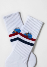 Load image into Gallery viewer, Cookie Monster Sesame Street Ribbed Socks
