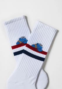 Cookie Monster Sesame Street Ribbed Socks