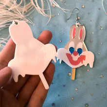 Load image into Gallery viewer, Melty Bunny Popsicle Mirror  Necklace
