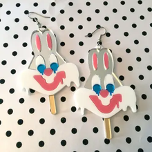 Load image into Gallery viewer, Melty Bunny Popsicle Mirror  Necklace
