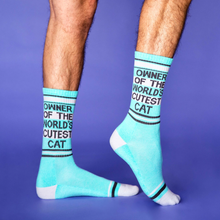 Load image into Gallery viewer, Owner Of The Worlds Cutest Cat Unisex Socks
