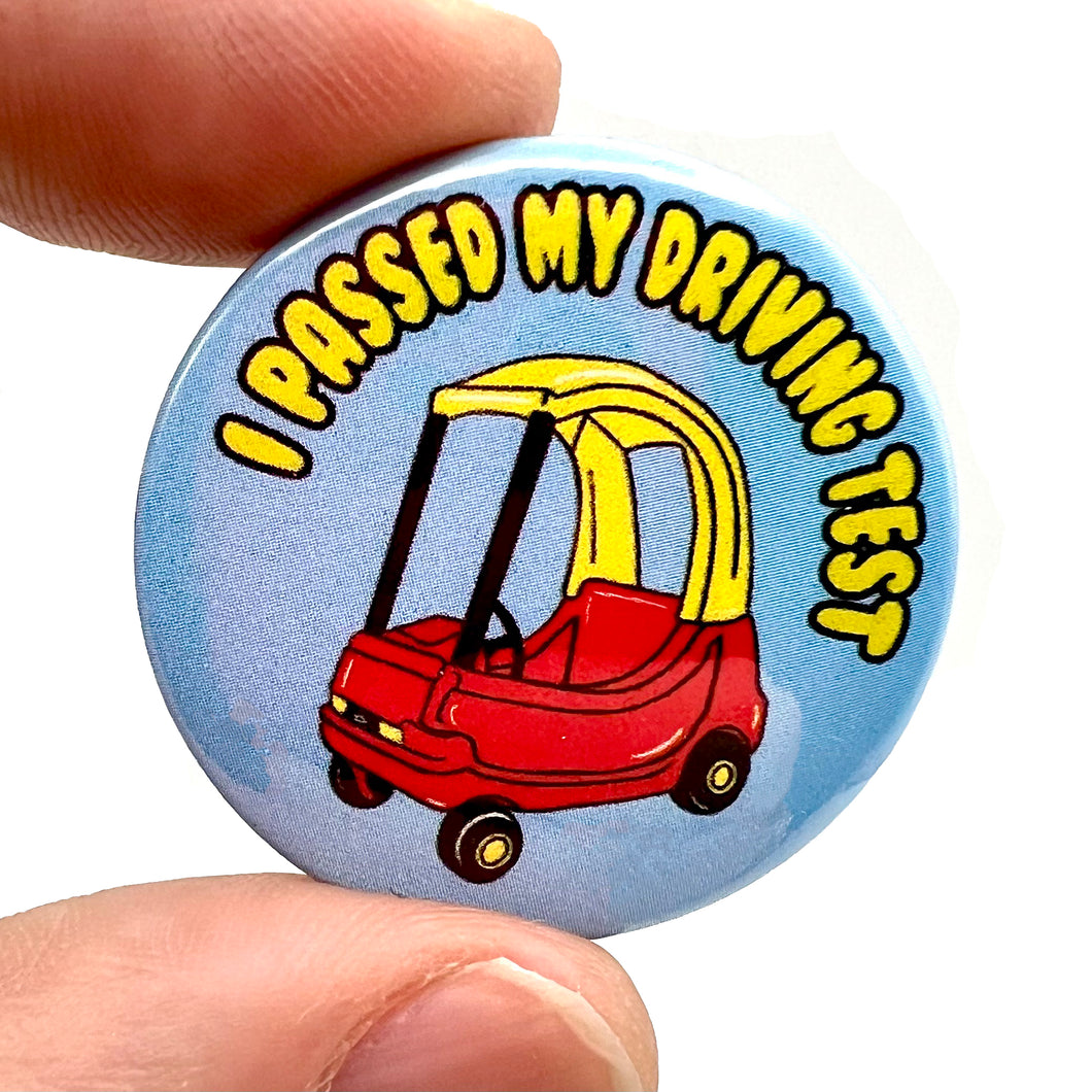 I Passed My Driving test Button Pin Badge