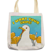 Load image into Gallery viewer, I Want Your Chips Tote Bag

