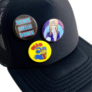 1980s Labyrinth Film Inspired Snapback Truckers Cap