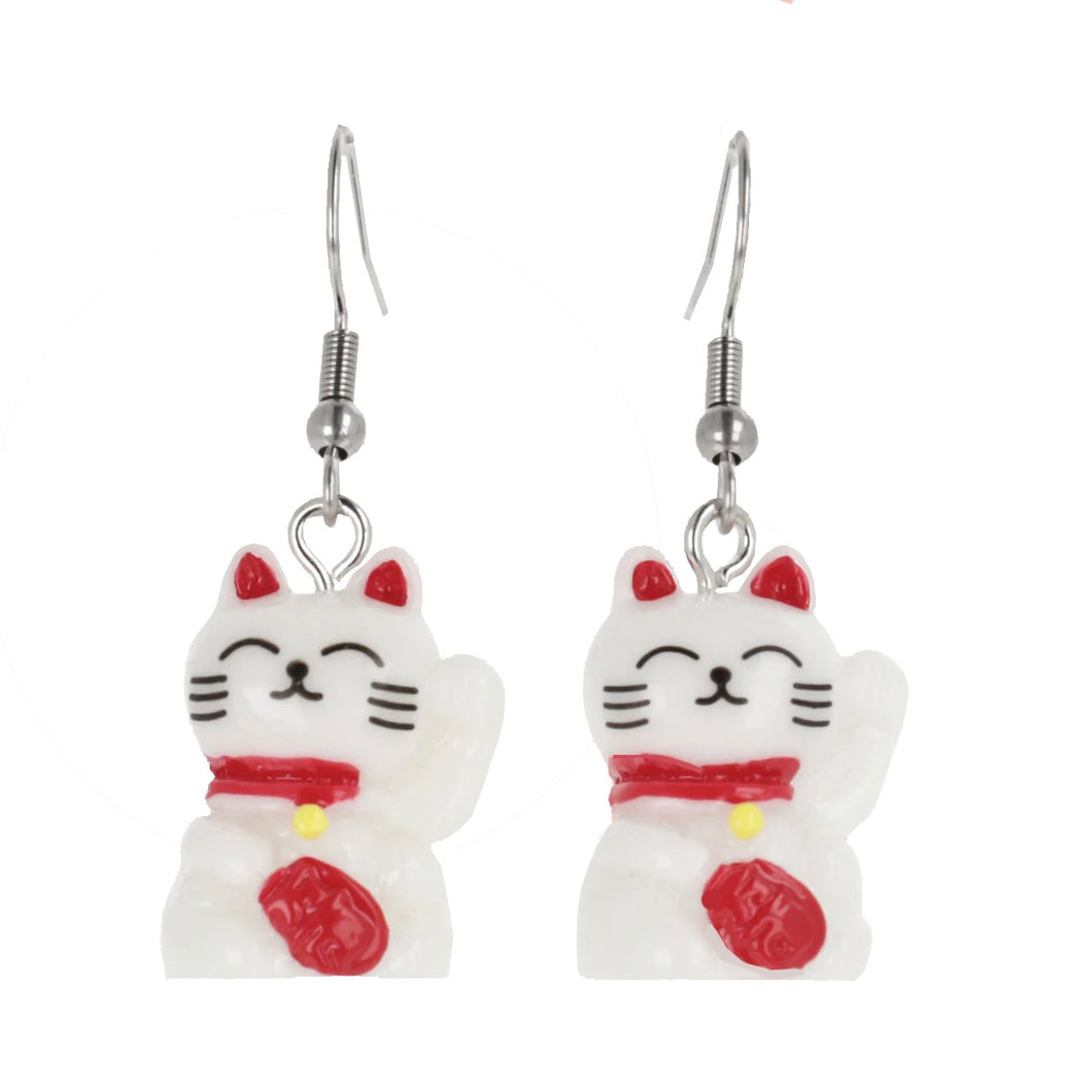 Lucky Cat Earrings