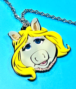 Miss Piggy  Necklace