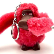Load image into Gallery viewer, Fluffy Pink Monkey Keyring Keyring

