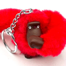 Load image into Gallery viewer, Fluffy Red Monkey Keyring
