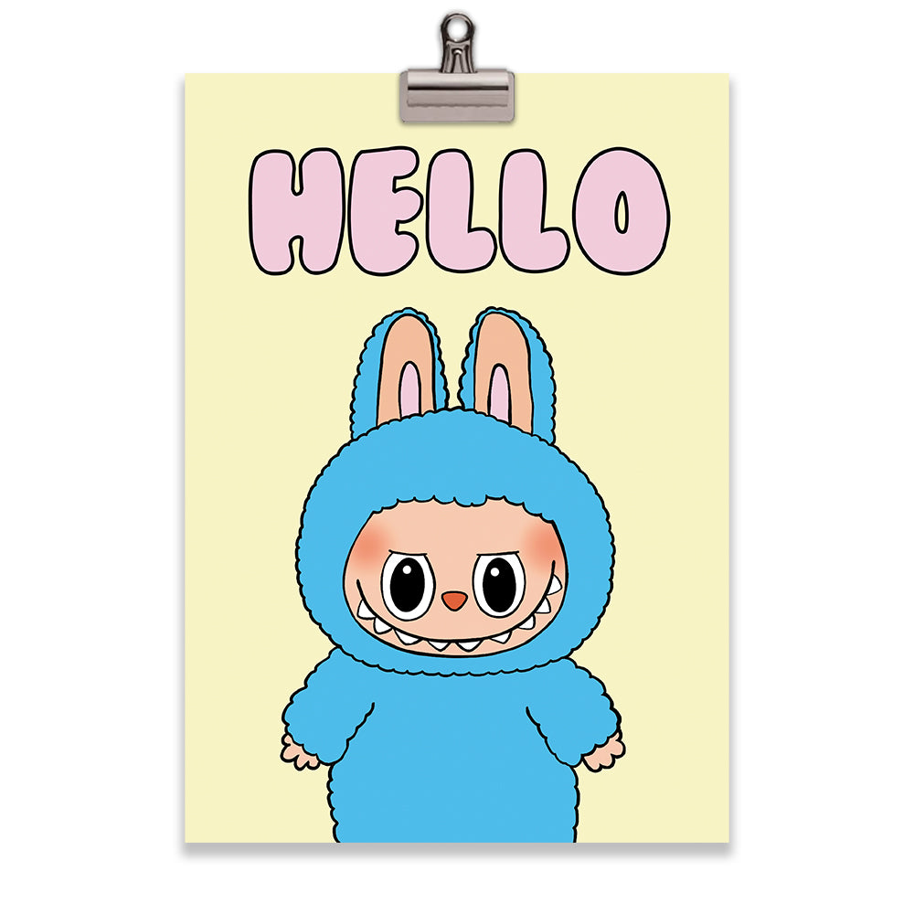 Cute Monster A4 Art Print