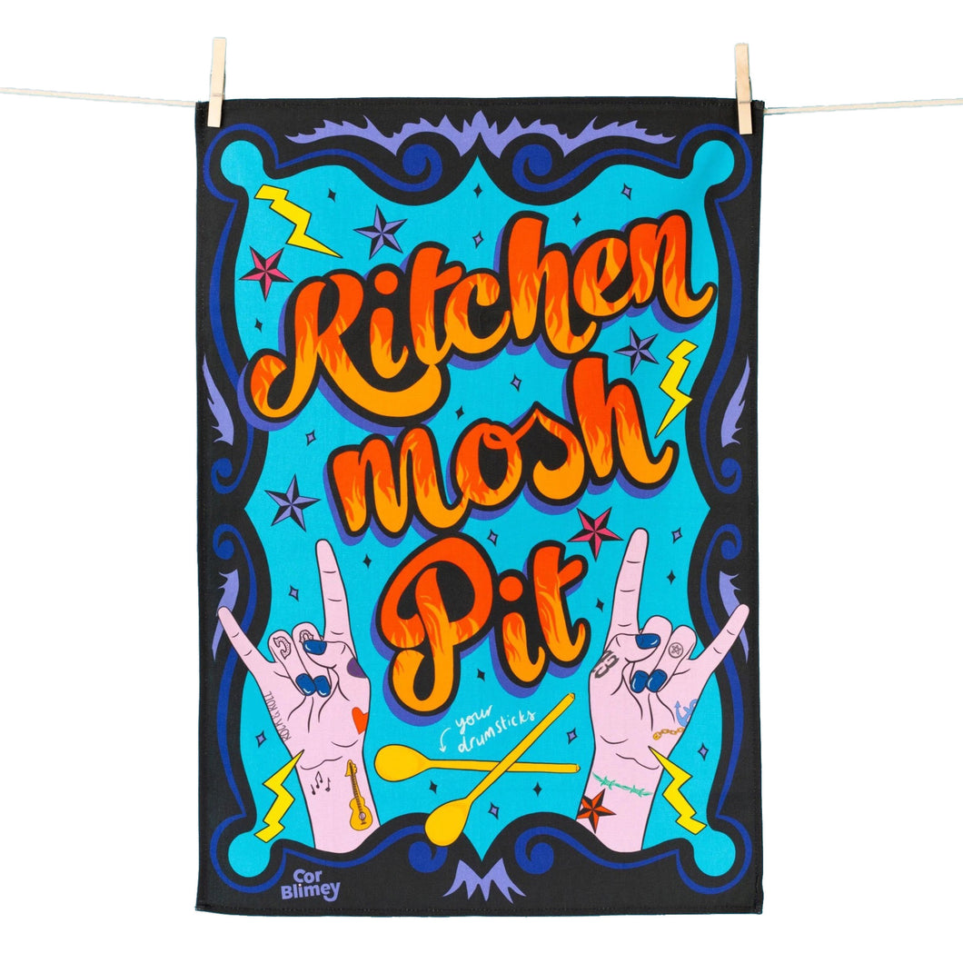 Kitchen Mosh Pit Tea Towel