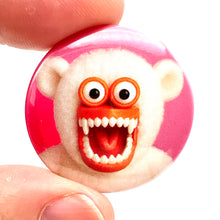 Load image into Gallery viewer, Funny Bear Mr Teeth Button Pin Badge
