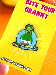 Orville I wish I Could Fly Enamel Pin Badge