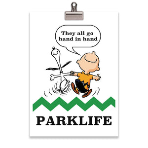 Parklife Brit Pop Inspired A4 Art Print