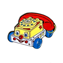 Load image into Gallery viewer, Toy Phone Enamel Pin Badge
