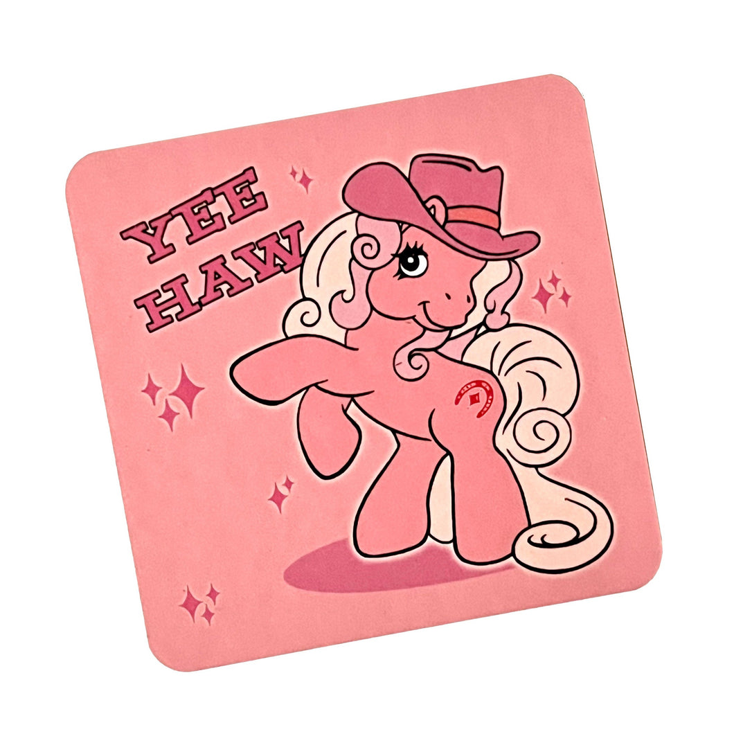 Yee-Haw Cowgirl Inspired Drinks Coaster