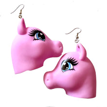 Load image into Gallery viewer, Pink My Little Pony Earrings
