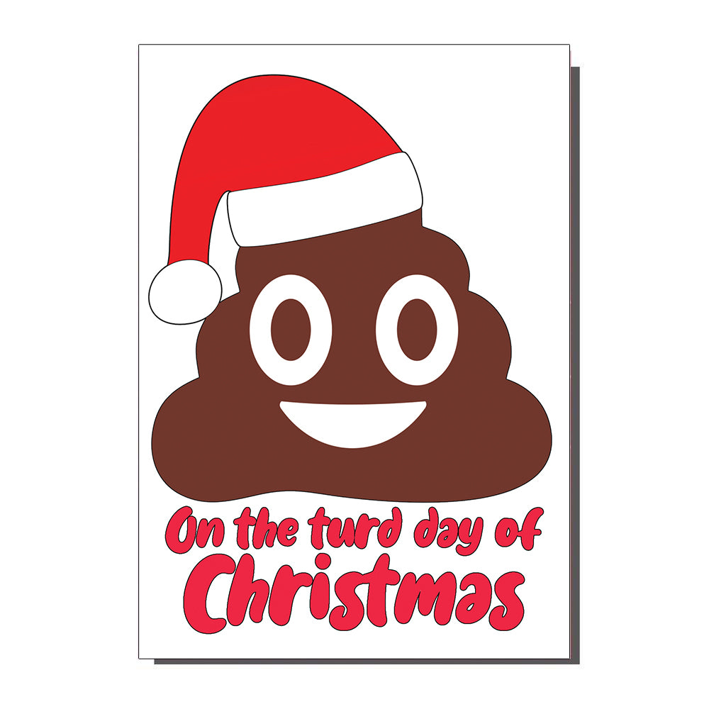 Poo In A Hat Christmas Card