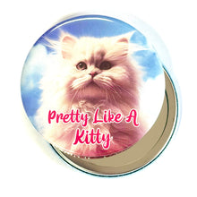 Load image into Gallery viewer, Pretty Like A Kitty Pocket Hand Mirror

