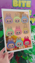 Load and play video in Gallery viewer, Cute Monsters Rose Gold Foiled A4 Art Print

