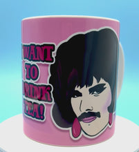 Load and play video in Gallery viewer, Freddie Mercury I Want To Drink Tea Ceramic Mug
