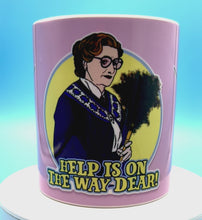 Load and play video in Gallery viewer, Mrs Doubtfire Inspired Ceramic Mug
