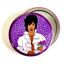 Load image into Gallery viewer, Purple Rain 1980s Inspired Pocket Hand Mirror
