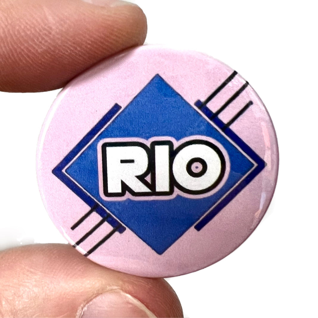 1980s styleee Duran Duran Rio Inspired Button Pin Badge