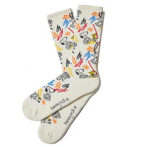 Snoopy Peanuts Paint Socks