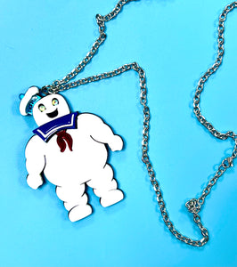 Stay Puft Marshmallow Man Necklace