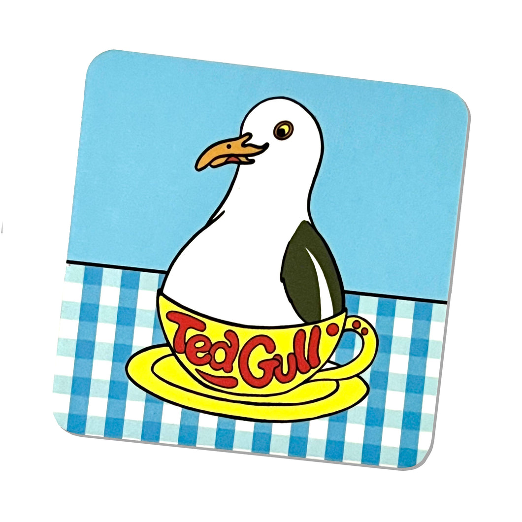 Tea Gull Seagull Drinks Coaster