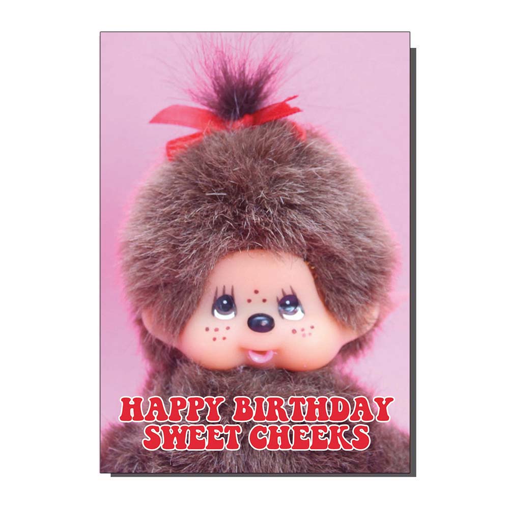 Happy Birthday Sweet Cheeks Greetings Card – Bite Your Granny