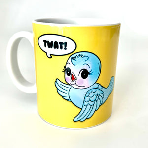 Twat Kitsch Bluebird Ceramic Mug
