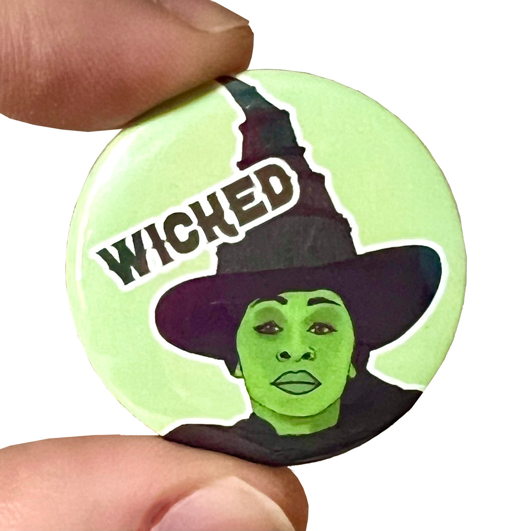 Wicked Witch Inspired Button Pin Badge