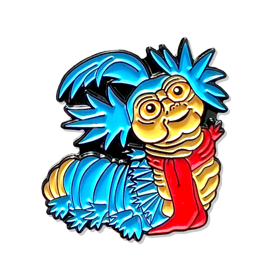 Labyrinth Inspired Worm Enamel Pin